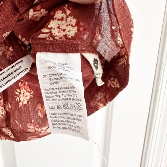 Madewell Ladder-Trim Ruffle Top in Homestead Bouquet - Picture 4 of 6